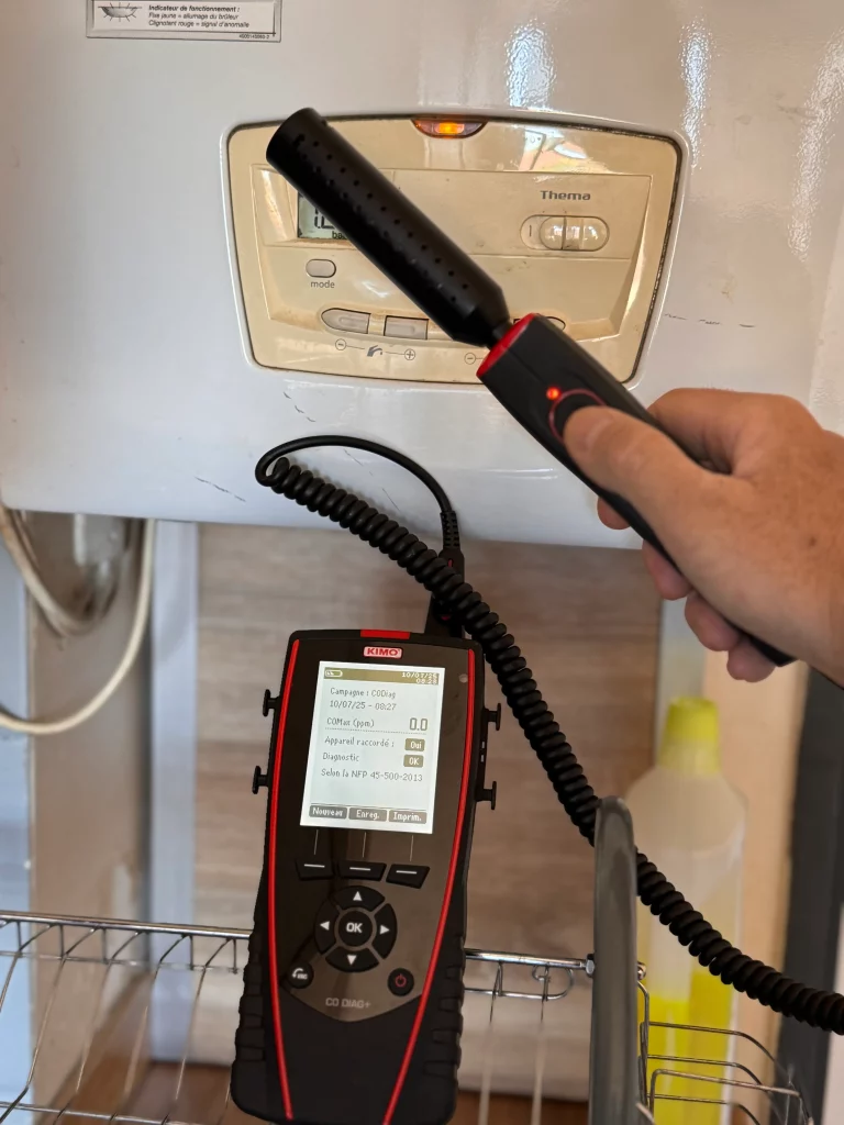 Test d'étanchéité de CO avec KIMO CODIAG